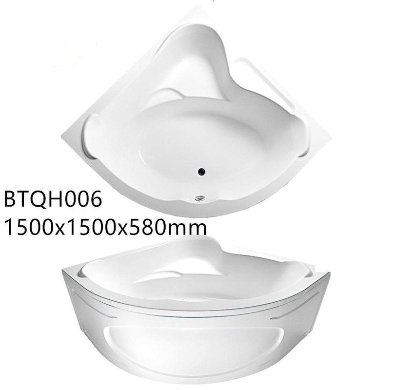 Comfortable Acrylic Freestanding Jacuzzi Bathtub , Corner Indoor
